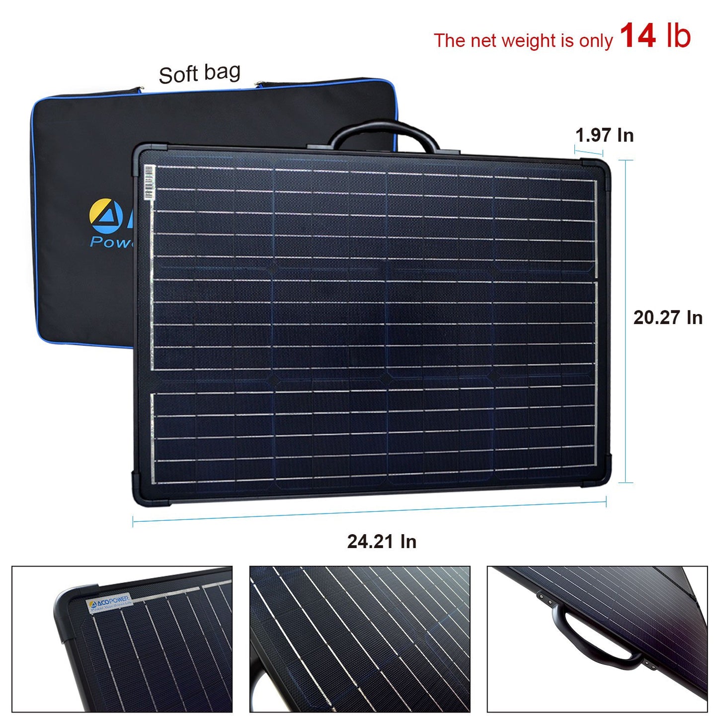120W Portable Solar Panel Kit