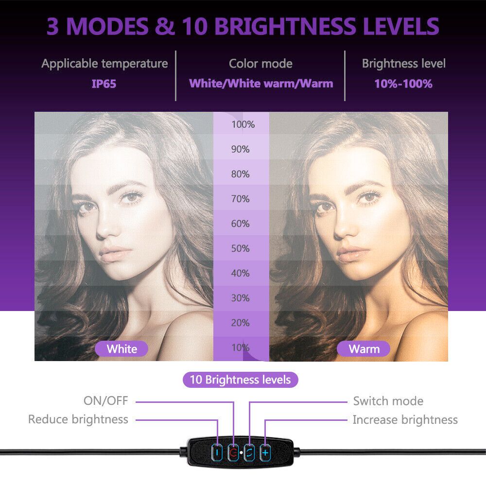 10" Light Ring Tripod Stand