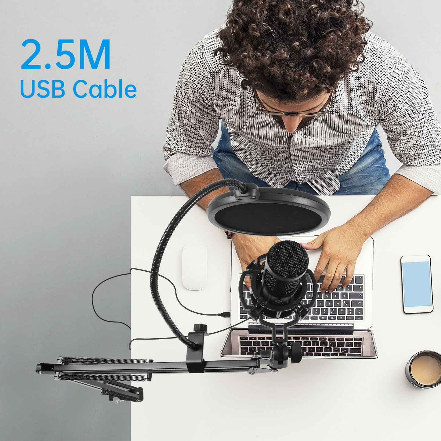 Studio Condenser USB Microphone