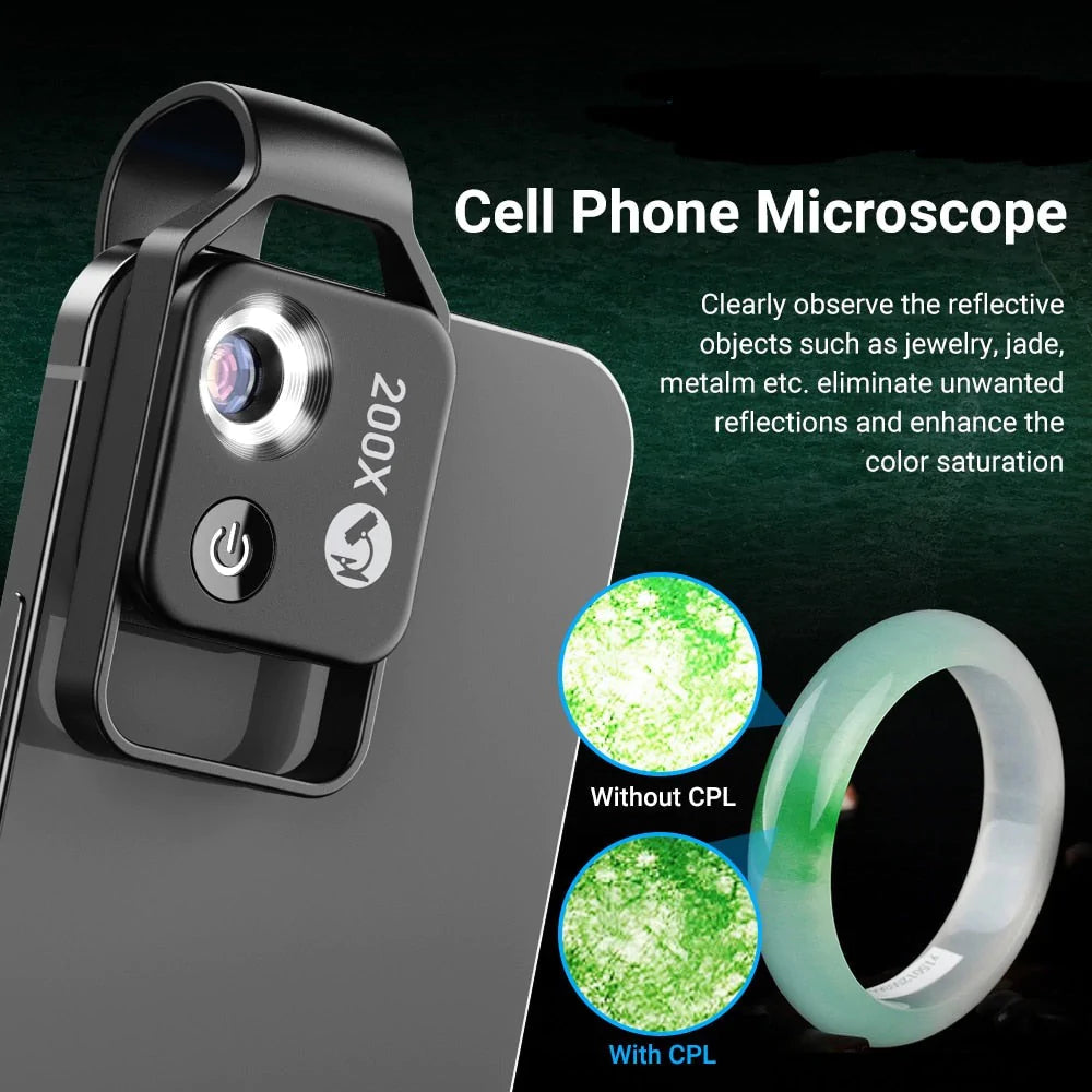200X Magnification Lens Smartphone