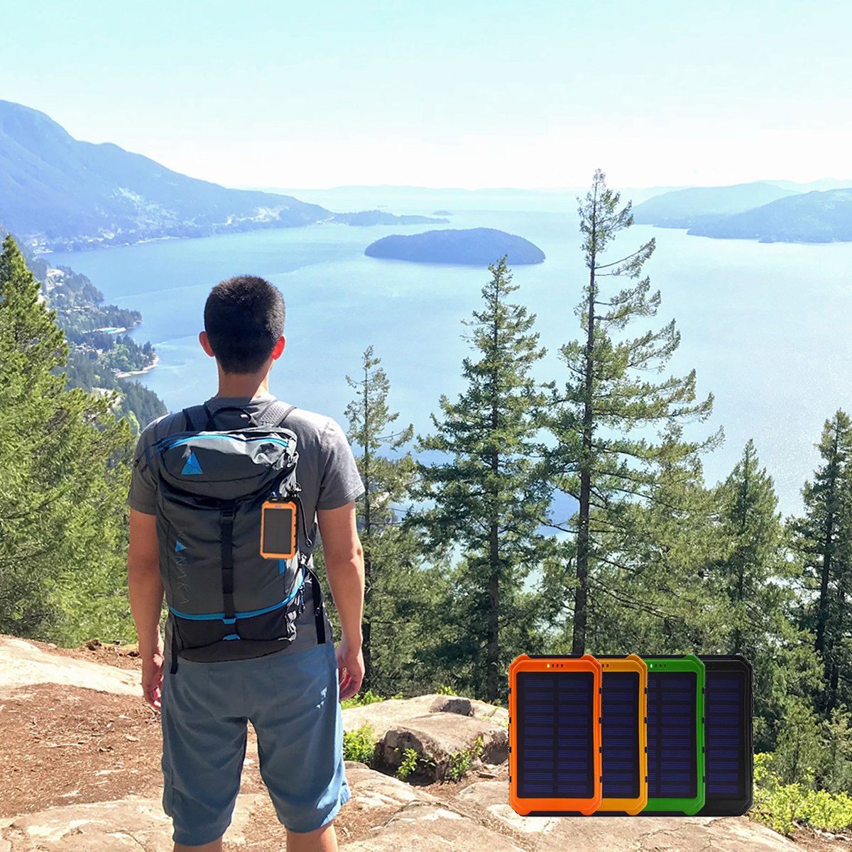 Solar Power Bank Phone Charger